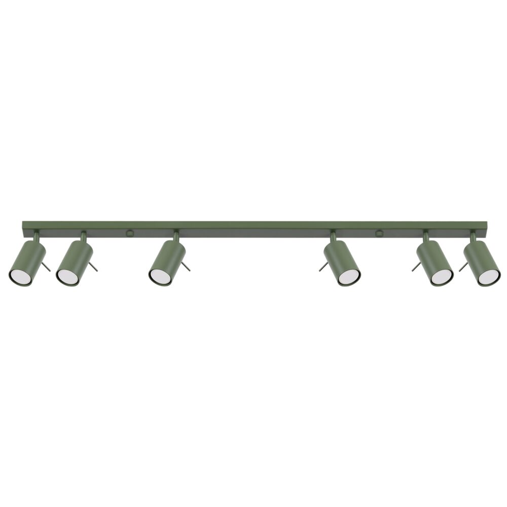 Plafon RING 6L zielony oliwkowy