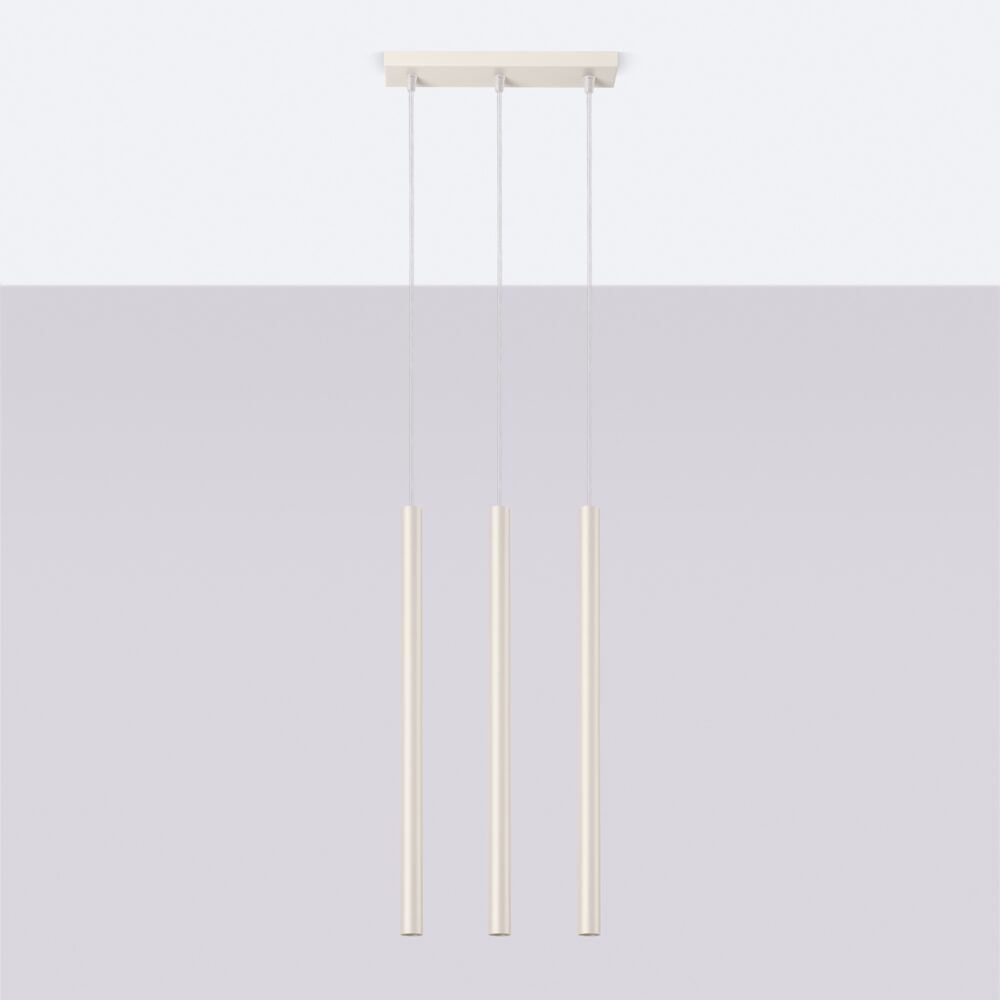 Lampa wisząca PASTELO 3 beżowa