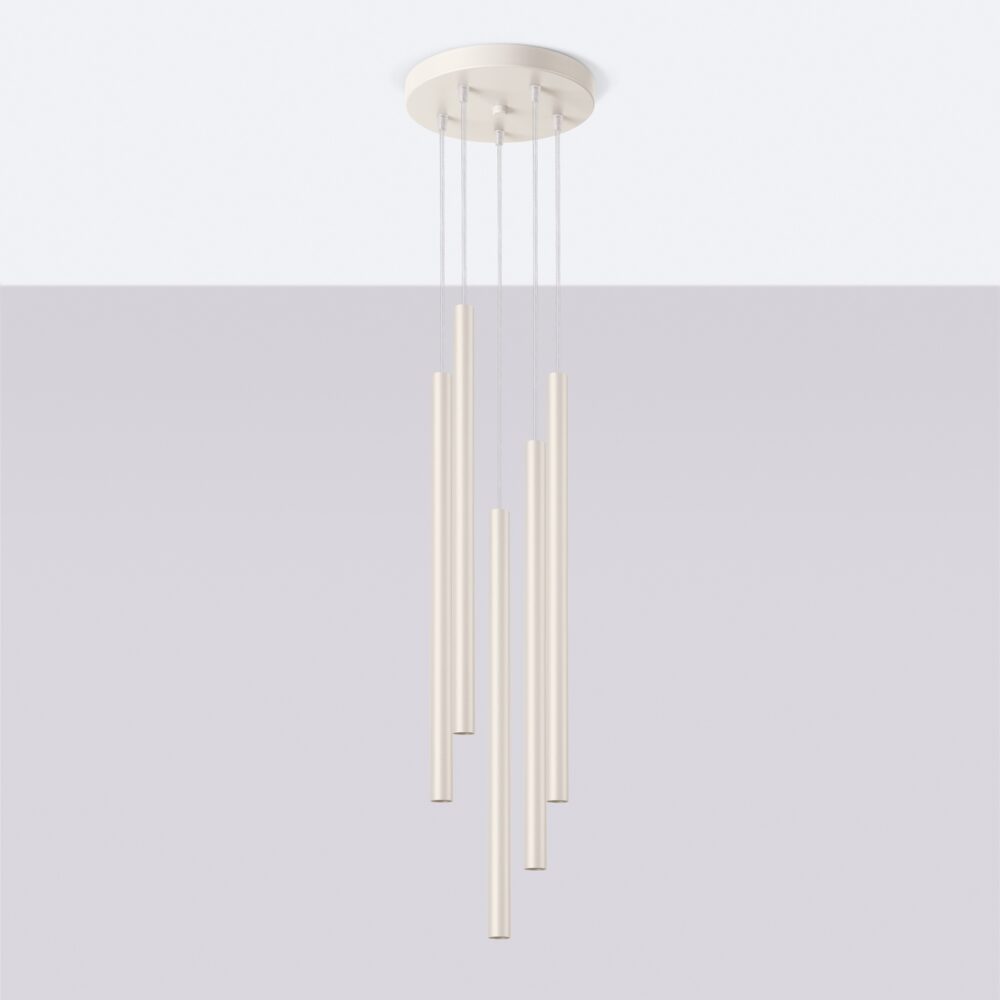 Lampa wisząca PASTELO 5P beżowa
