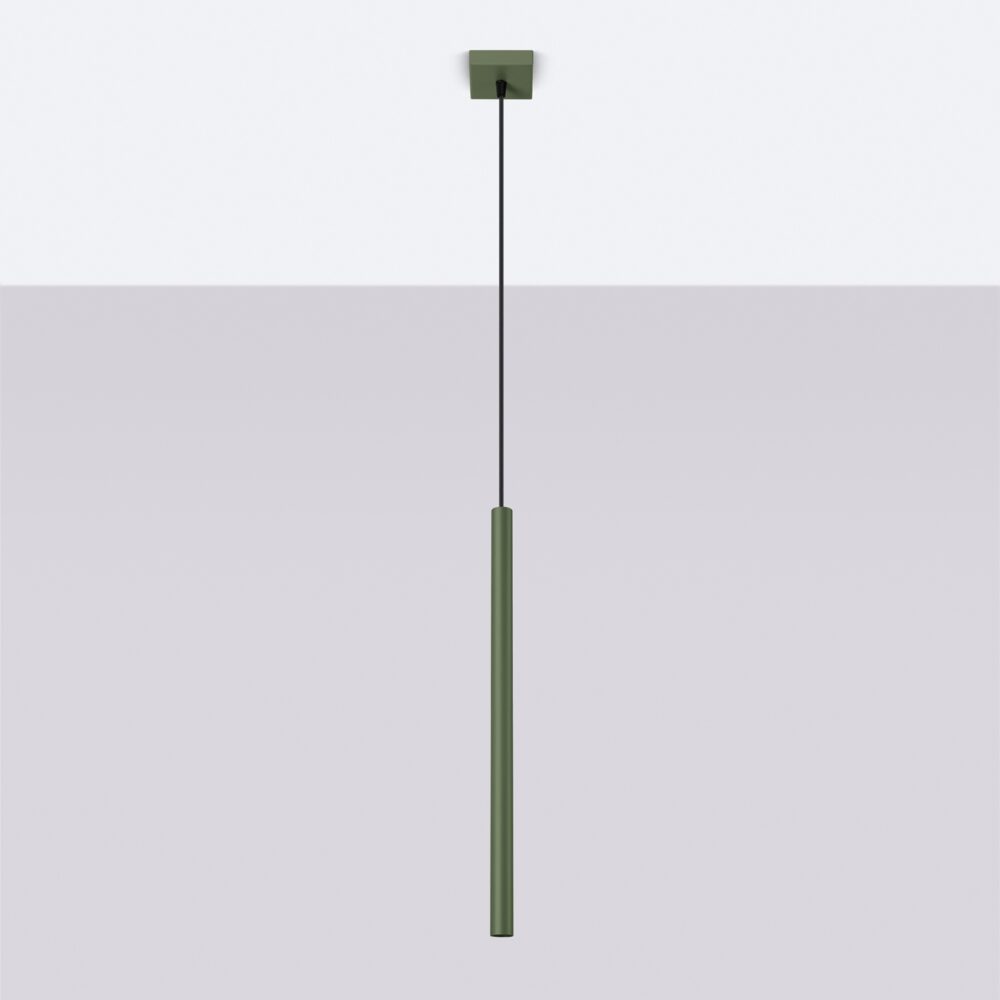Lampa wisząca PASTELO 1 zielona oliwka