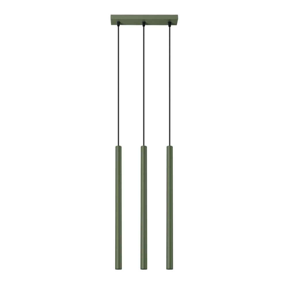 Lampa wisząca PASTELO 3 zielona oliwka