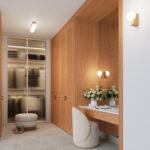 Plafon BULBO 4 naturalne drewno