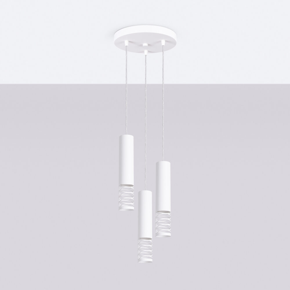 Lampa wisząca LAMI 3P biały
