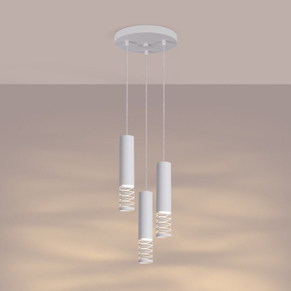 Lampa wisząca LAMI 3P biały