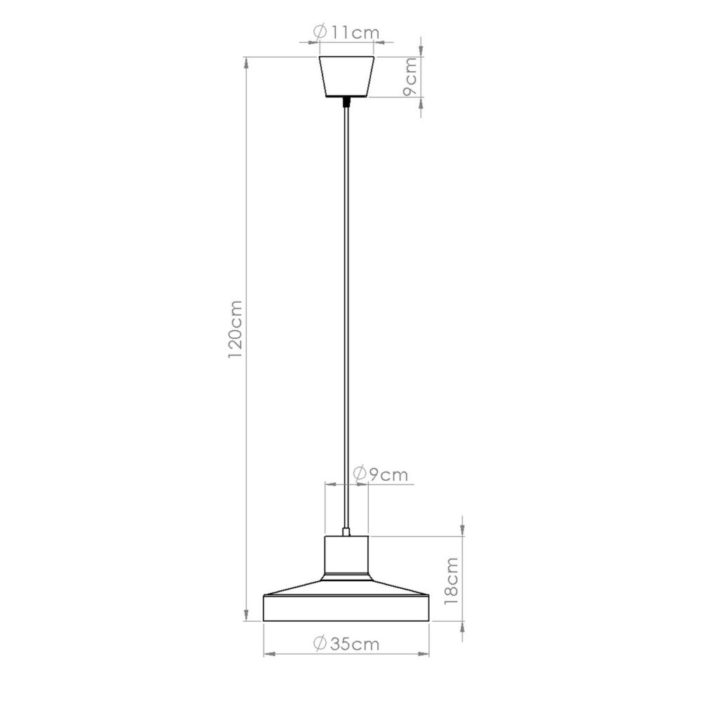 Lampa wisząca BILO czarna