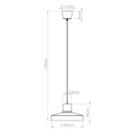 Lampa wisząca BILO czarna