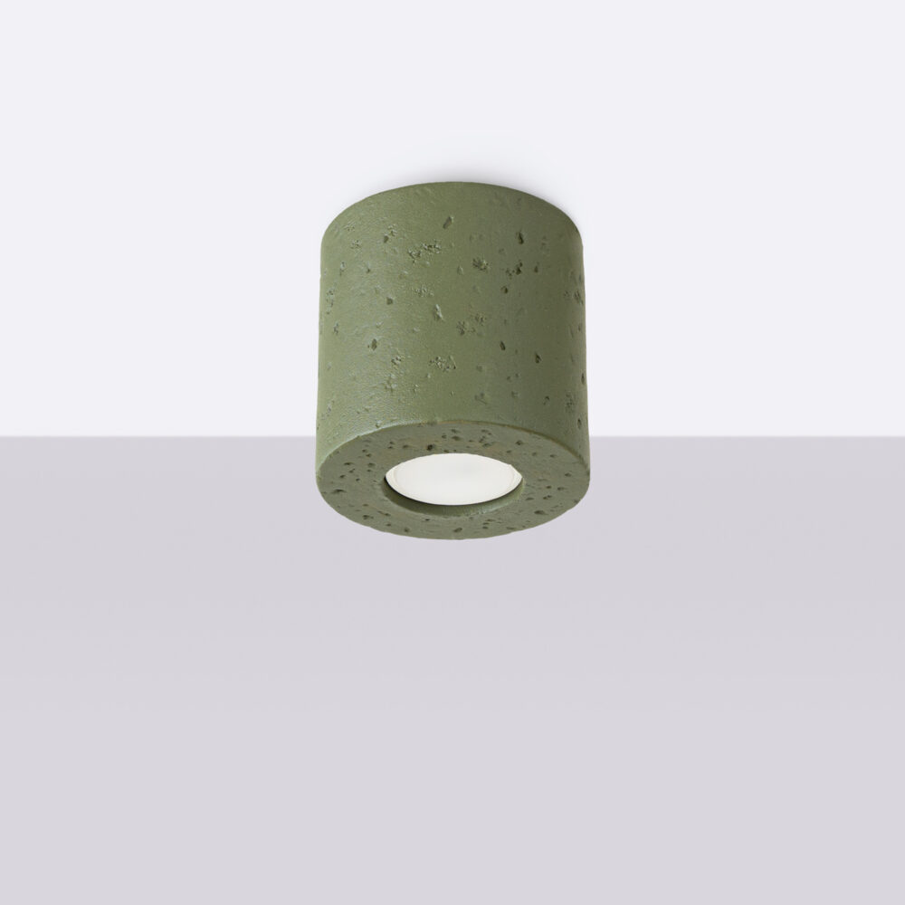 Plafon ORBIS beton zielona oliwka