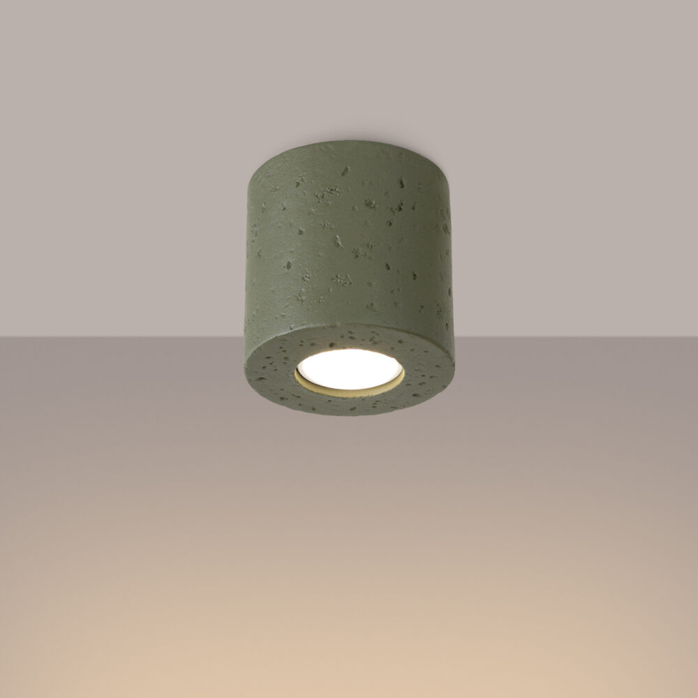 Plafon ORBIS beton zielona oliwka