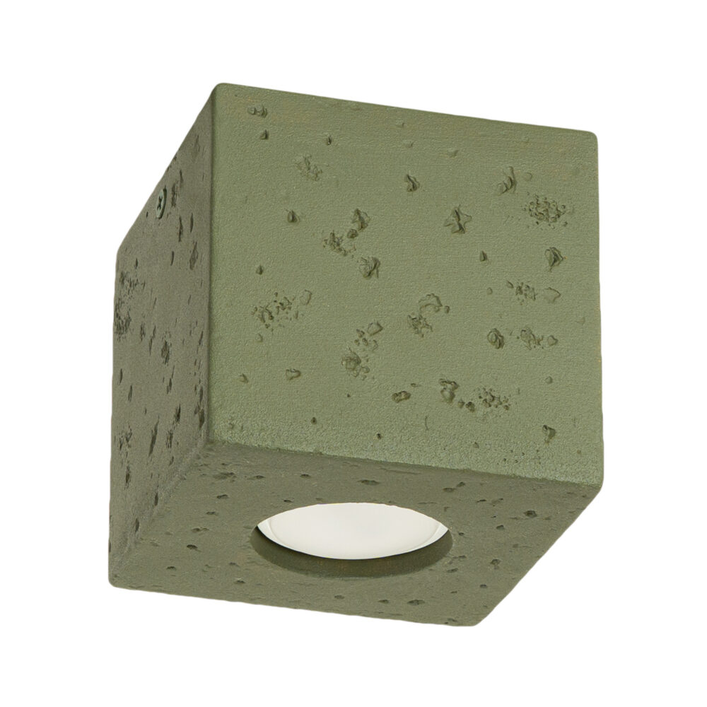 Plafon QUAD beton zielona oliwka