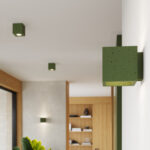 Plafon QUAD beton zielona oliwka