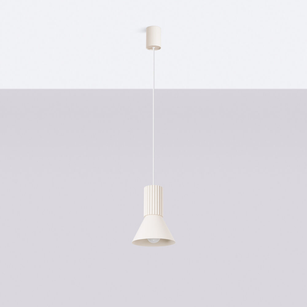 Lampa wisząca ESTRIA 1 beżowa