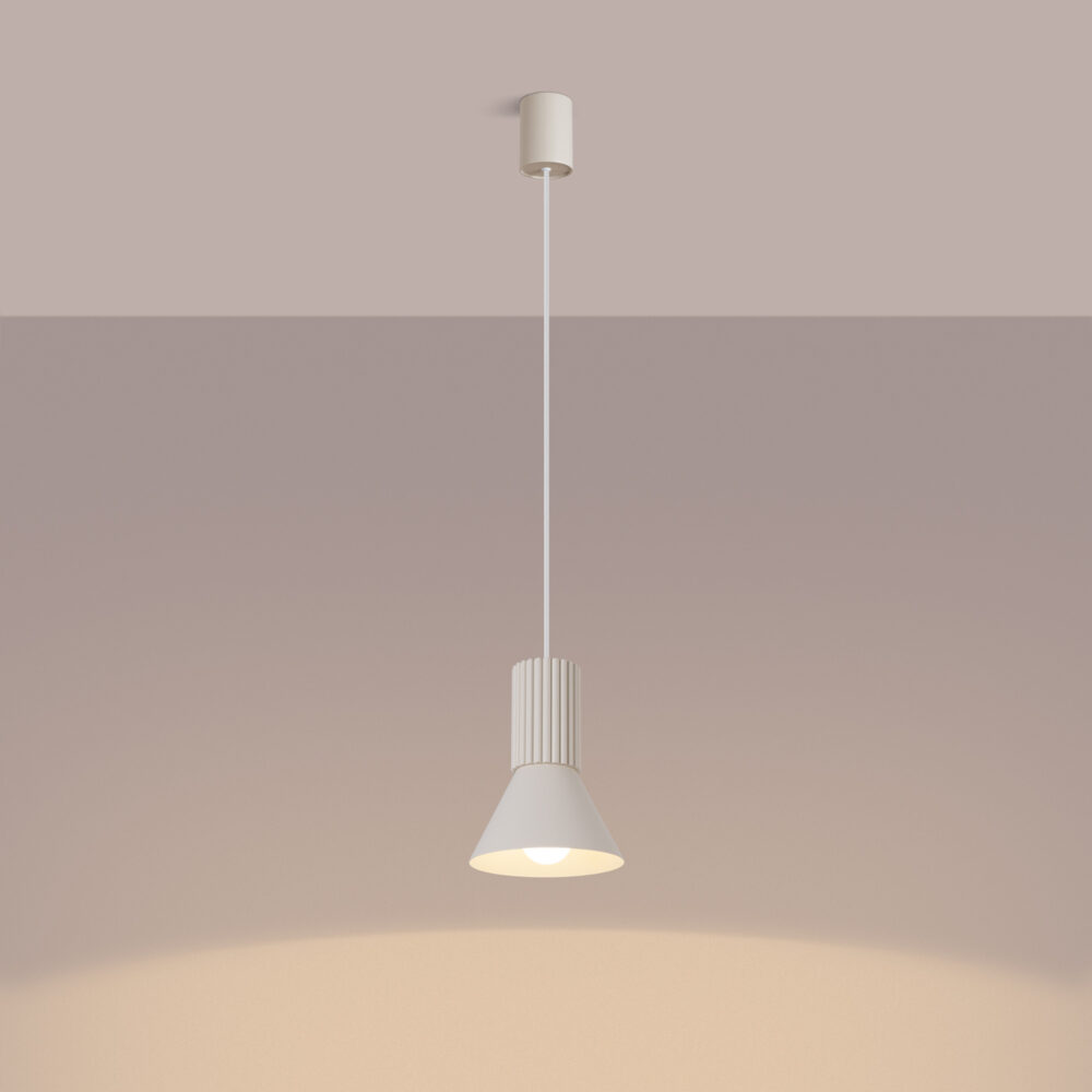 Lampa wisząca ESTRIA 1 beżowa