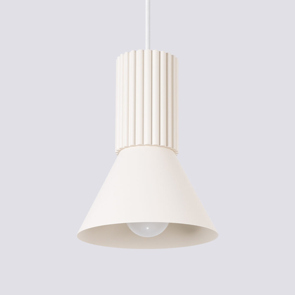 Lampa wisząca ESTRIA 1 beżowa