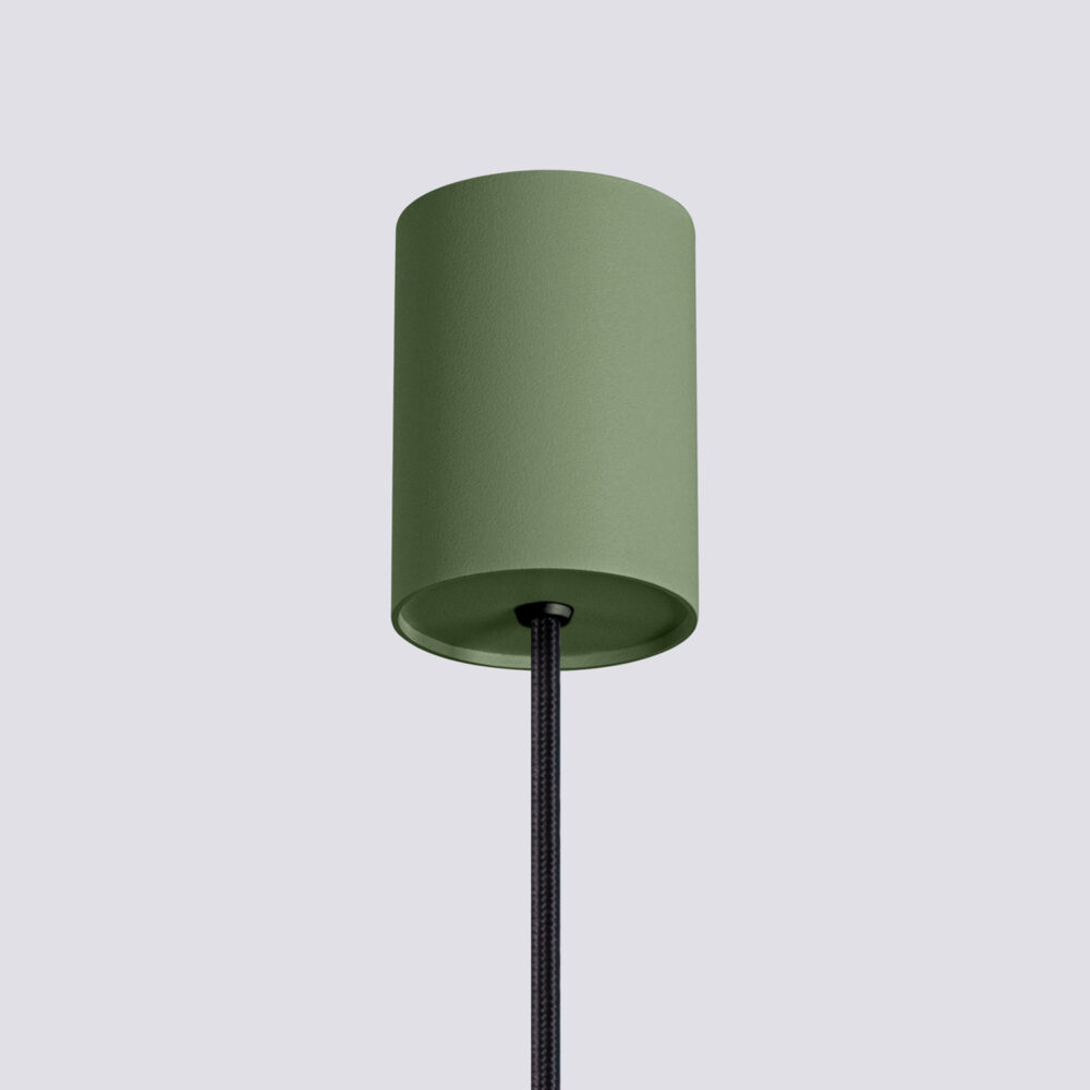 Lampa wisząca ESTRIA 1 beżowa/zielona oliwka