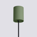 Lampa wisząca ESTRIA 1 beżowa/zielona oliwka