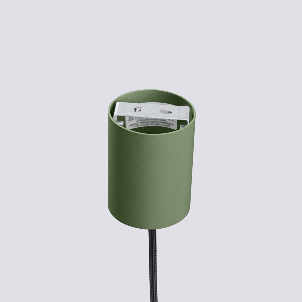Lampa wisząca ESTRIA 1 beżowa/zielona oliwka