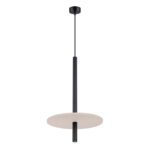 Lampa wisząca FELTRO 1 czarna/beżowa