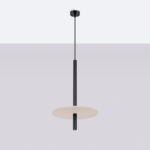 Lampa wisząca FELTRO 1 czarna/beżowa