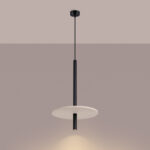 Lampa wisząca FELTRO 1 czarna/beżowa