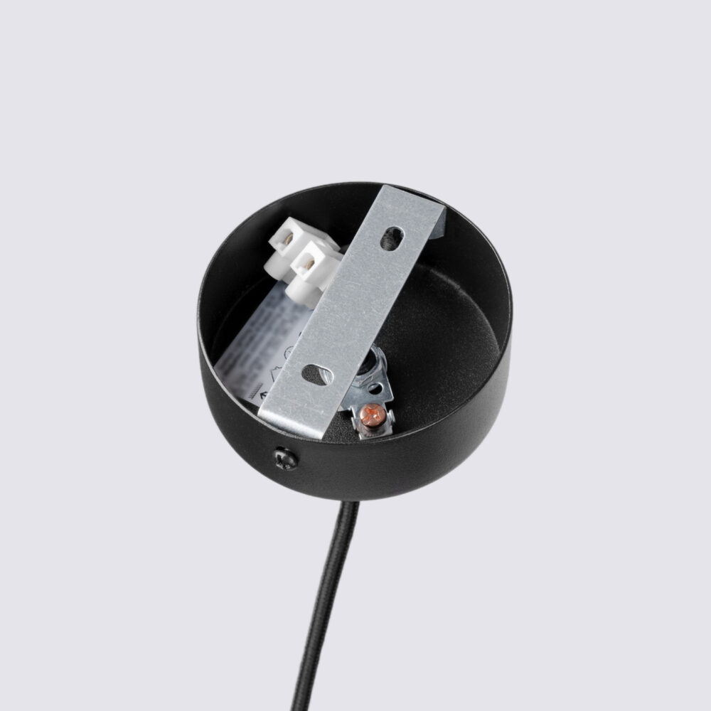 Lampa wisząca FELTRO 1 czarna/beżowa