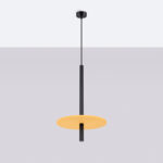 Lampa wisząca FELTRO 1 czarna/żółta