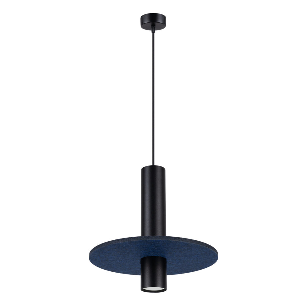 Lampa wisząca PELTA 1 czarna/granatowa