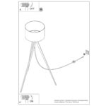 Lampa podłogowa NATT taupe