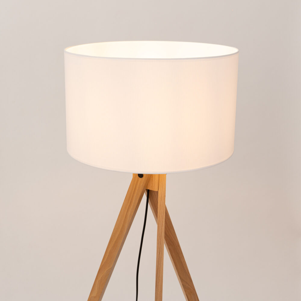 Lampa podłogowa NATT biała