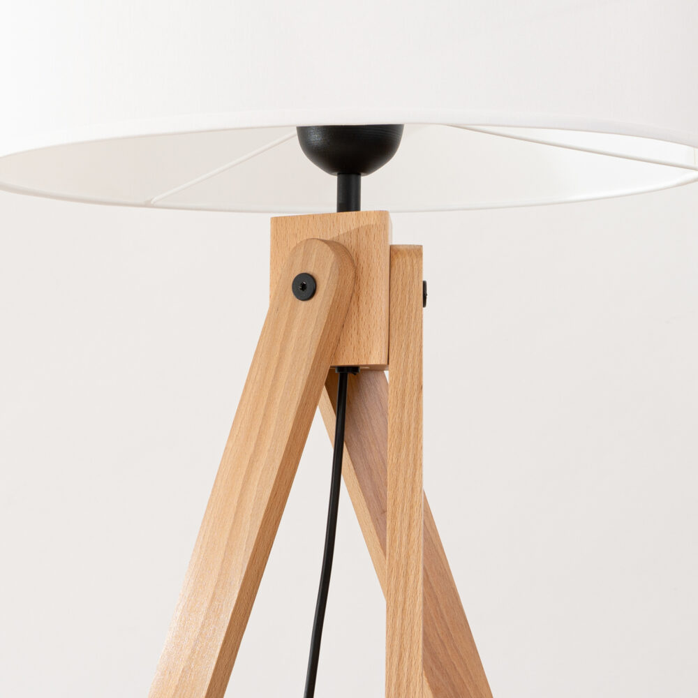 Lampa podłogowa NATT biała