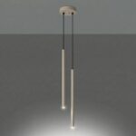 Lampa wisząca PASTELO 2 taupe
