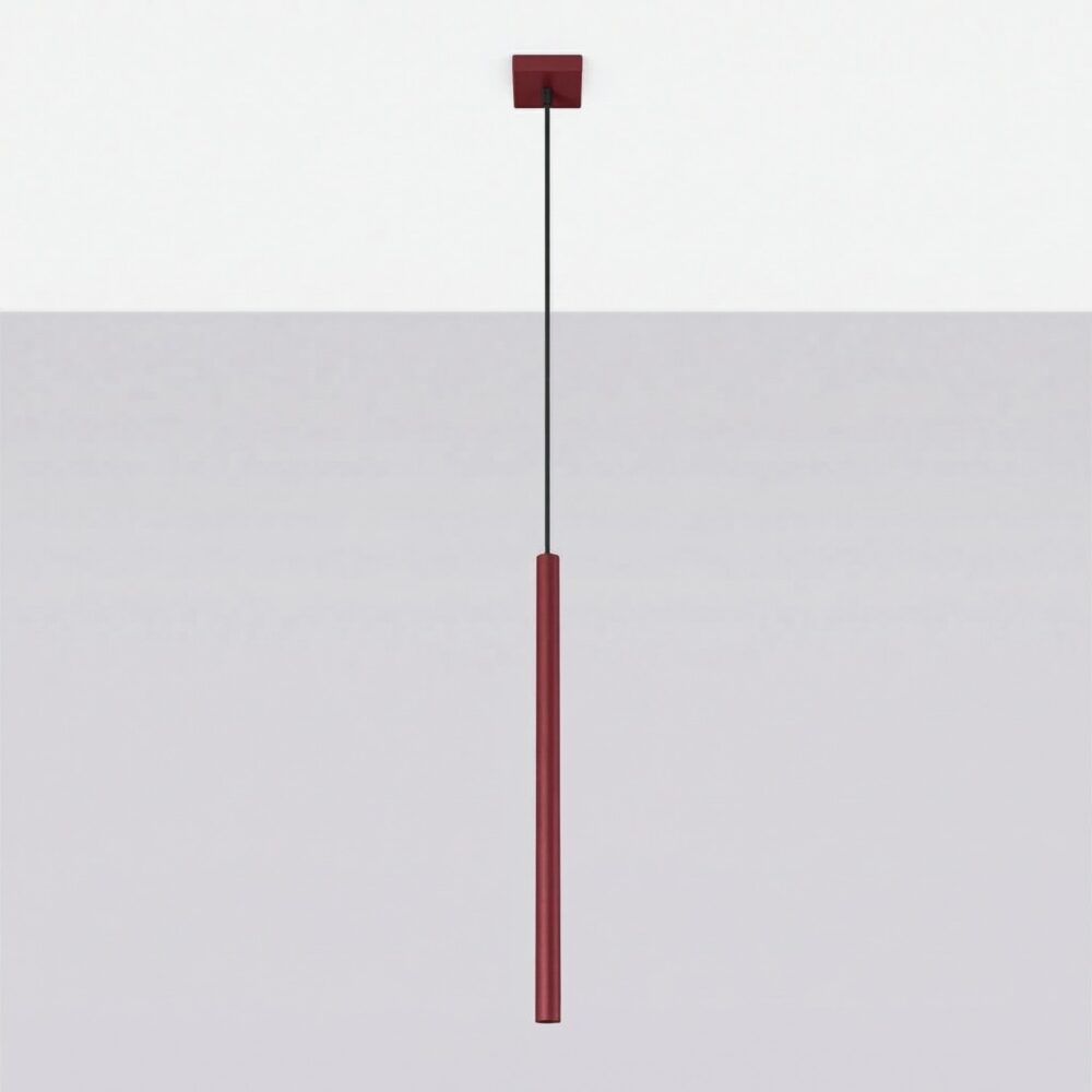 Lampa wisząca PASTELO 1 burgund