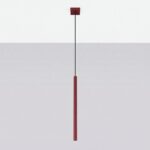 Lampa wisząca PASTELO 1 burgund