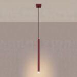 Lampa wisząca PASTELO 1 burgund