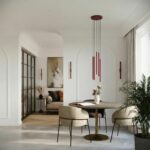 Lampa wisząca PASTELO 2 burgund