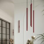 Lampa wisząca PASTELO 2 burgund