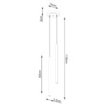 Lampa wisząca PASTELO 2 ultramaryna