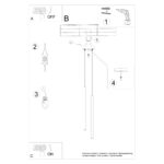 Lampa wisząca PASTELO 2 ultramaryna