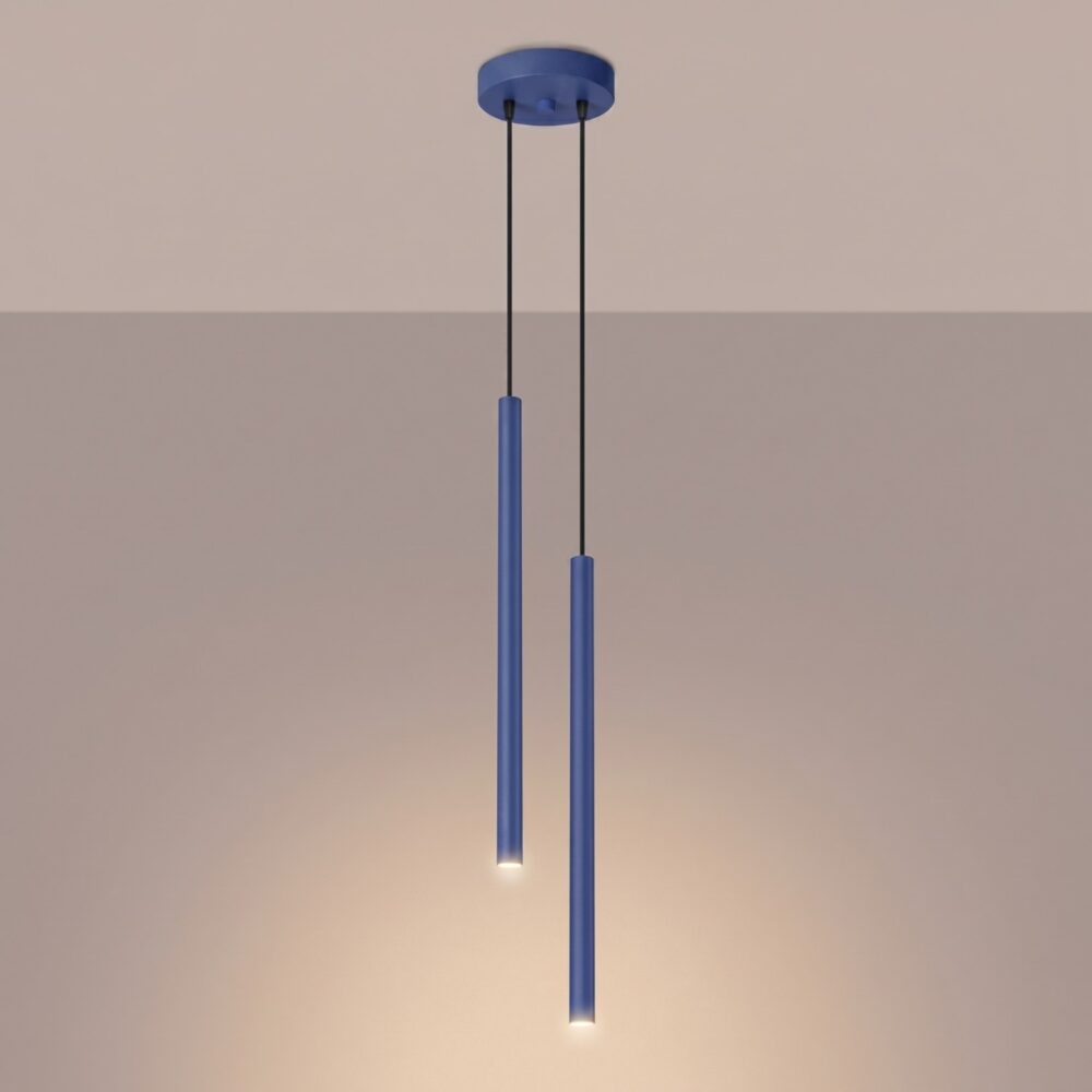 Lampa wisząca PASTELO 2 ultramaryna