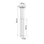 Lampa wisząca PASTELO 3P żółta