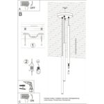 Lampa wisząca PASTELO 3P żółta