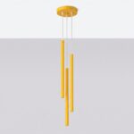 Lampa wisząca PASTELO 3P żółta