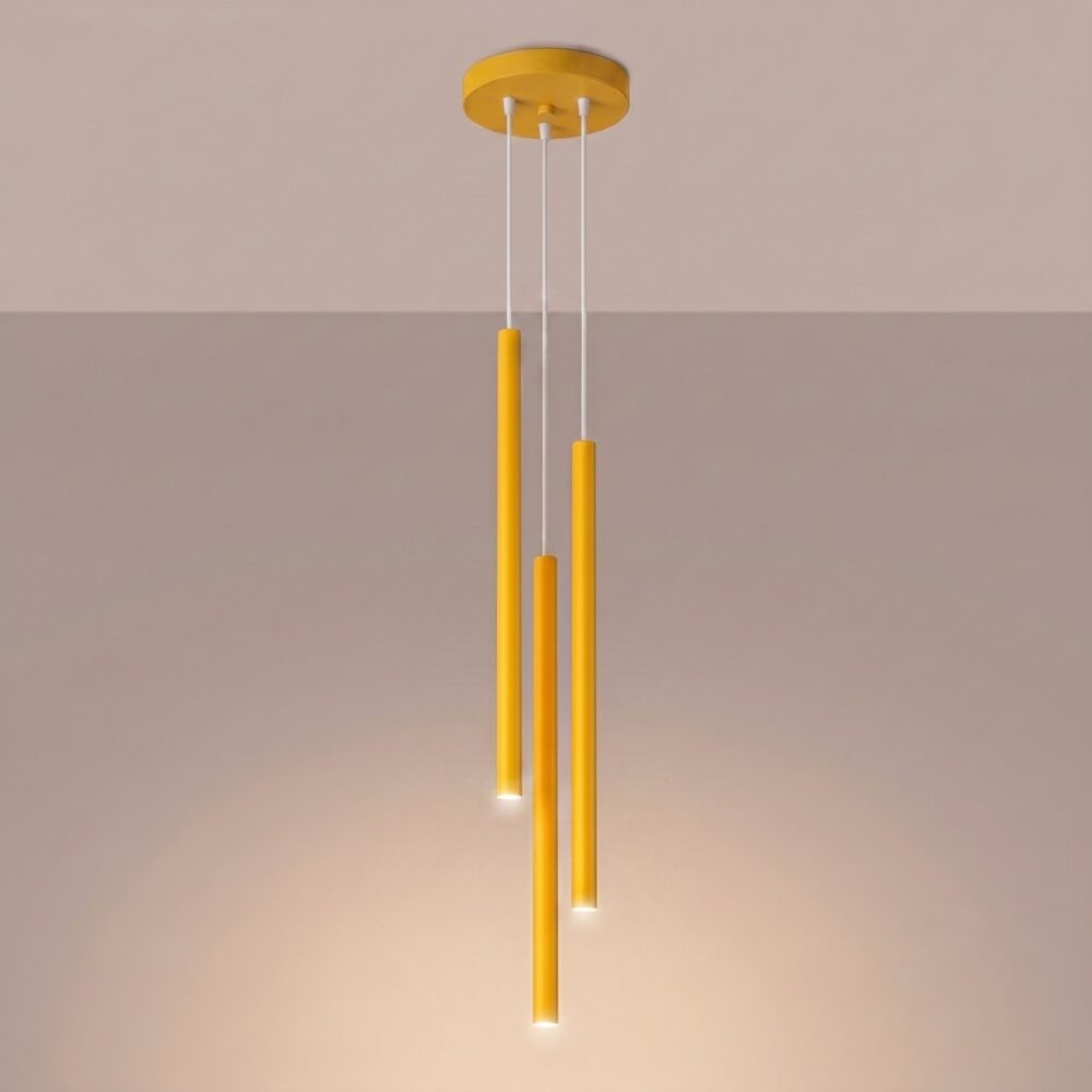 Lampa wisząca PASTELO 3P żółta