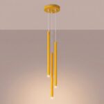 Lampa wisząca PASTELO 3P żółta