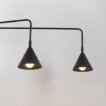 Kinkiet NOX 2 czarny z włącznikiem