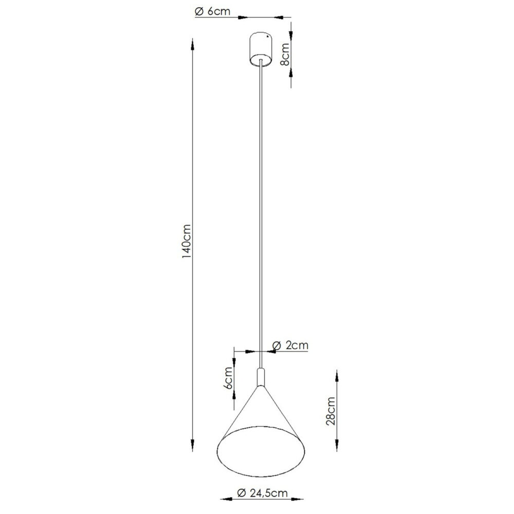 Lampa wisząca NOX 25 zielona oliwka