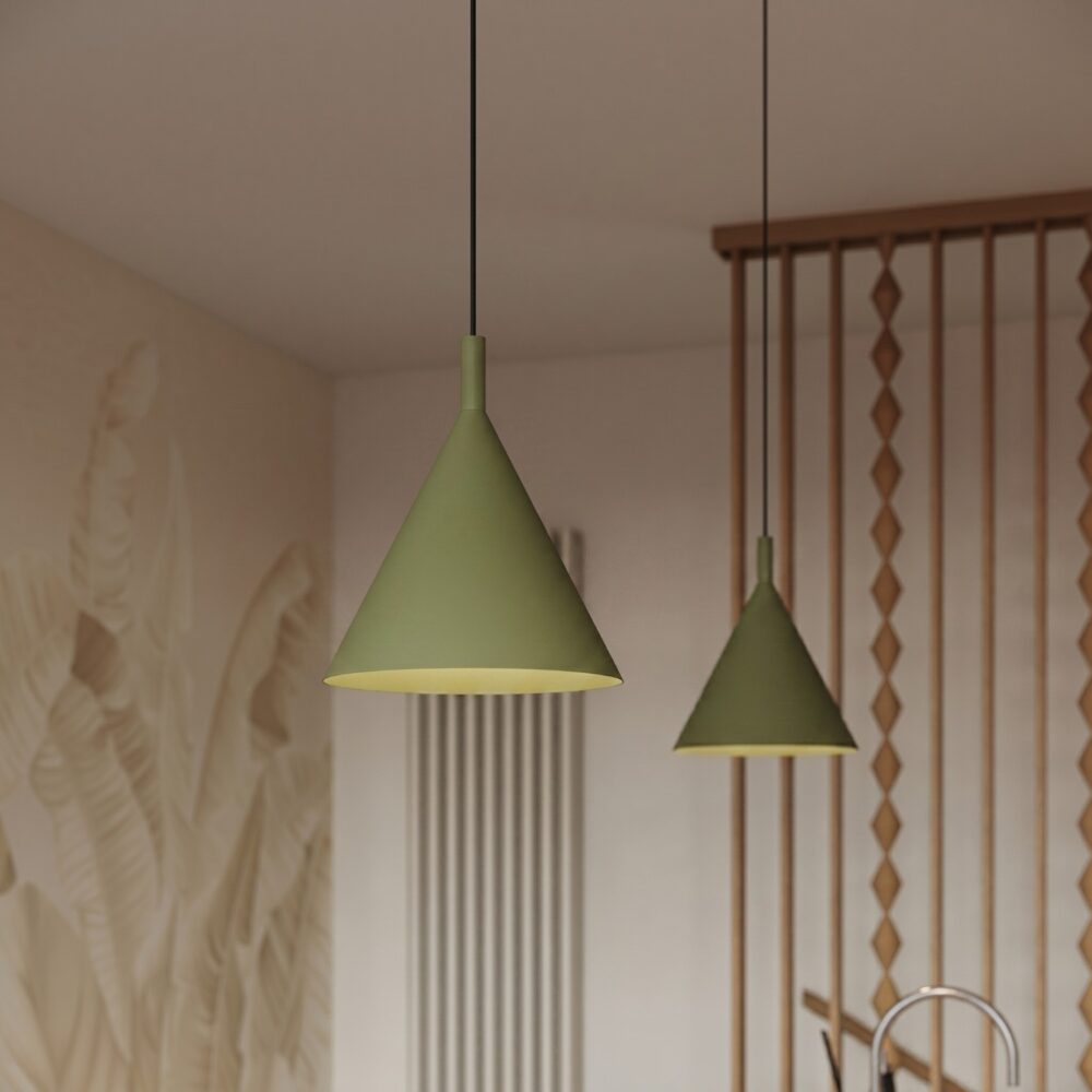 Lampa wisząca NOX 25 zielona oliwka