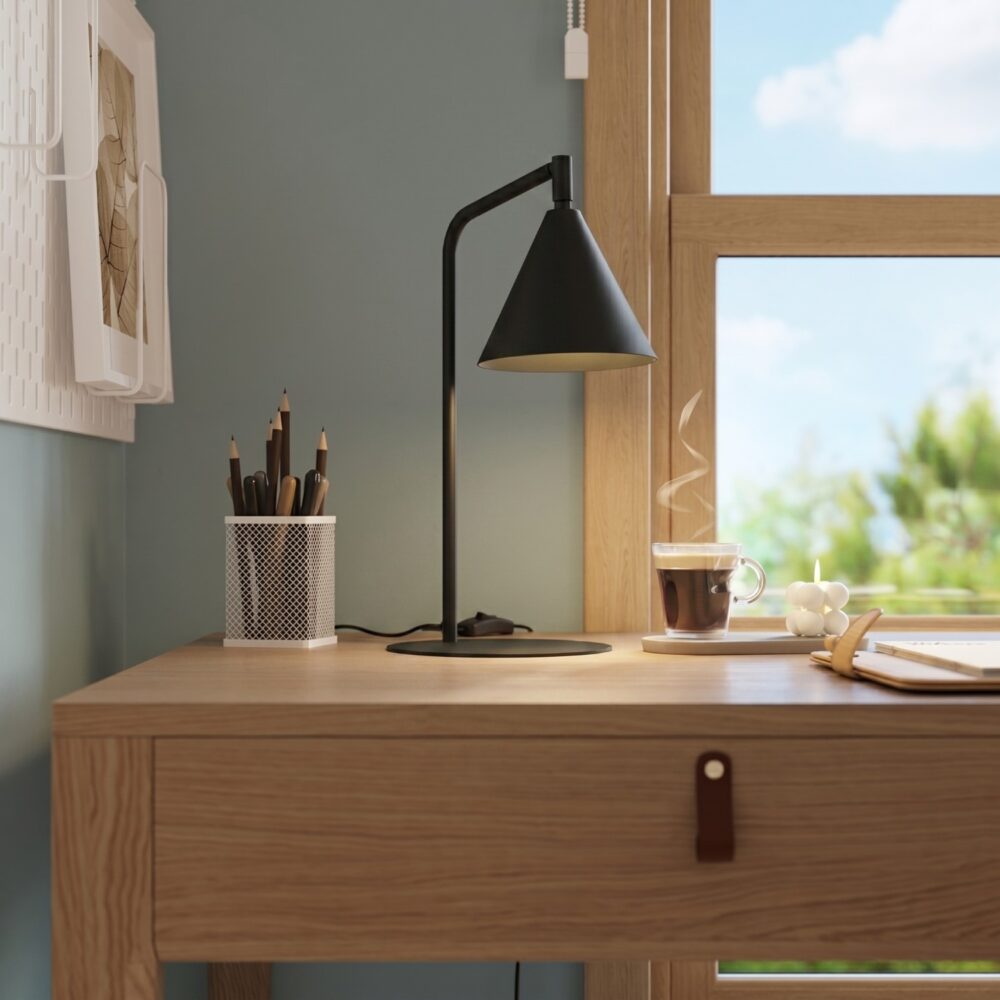 Lampa biurkowa NOX czarna