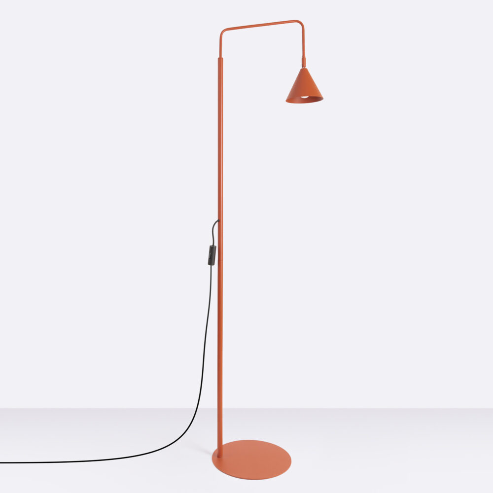 Lampa podłogowa NOX ochra czerwona