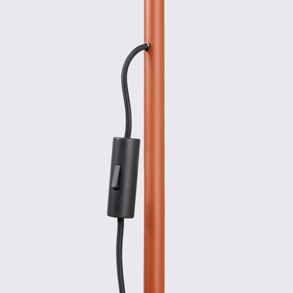 Lampa podłogowa NOX ochra czerwona