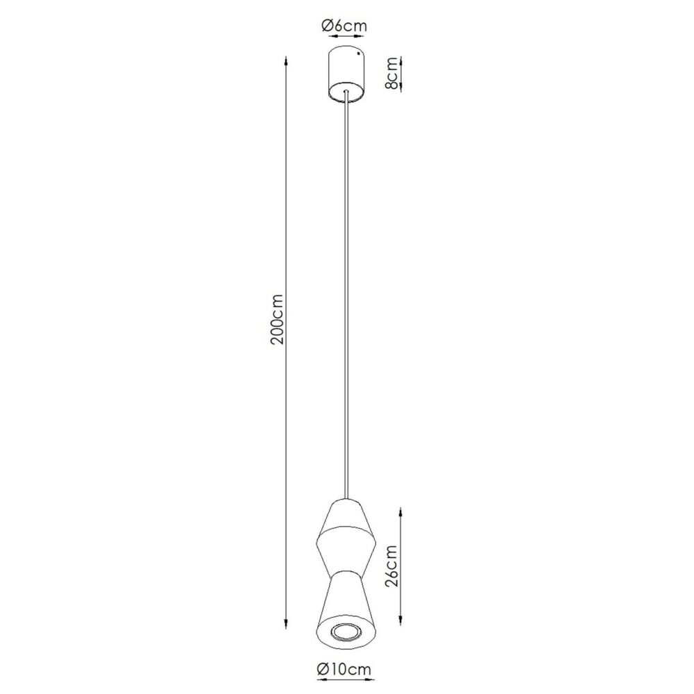 Lampa wisząca KUBBE mała R